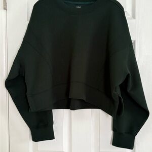 Forest Green Cropped Sweatshirt